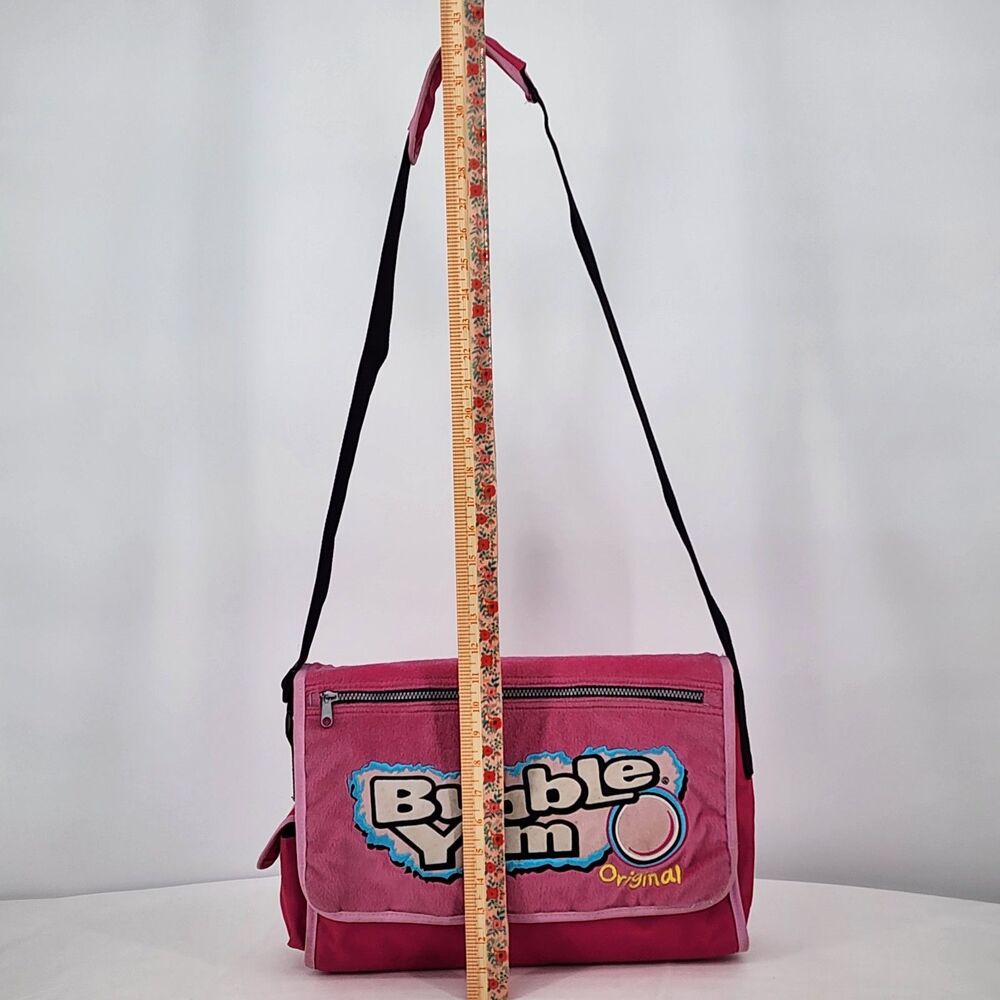 Bubble Yum Original Gum RARE Y2K 2008 Pink Messenger Bag - Picture 11 of 13